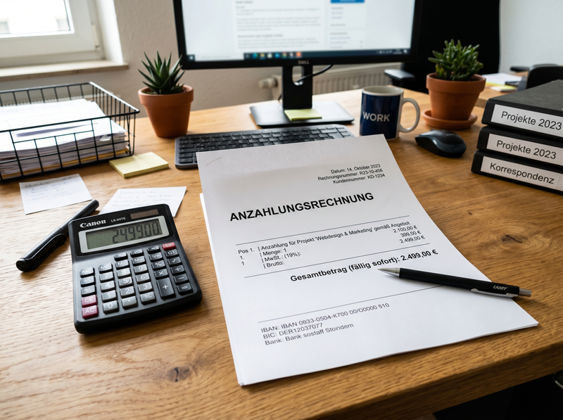 Sie betrachten gerade Vorsteuerabzug aus nicht erstatteter Anzahlung