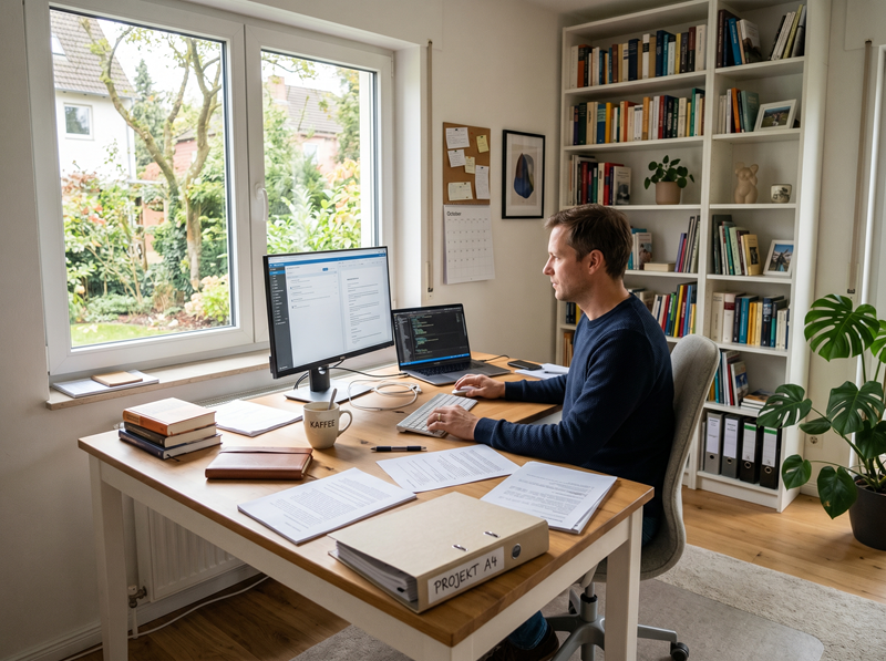 Sie betrachten gerade Häusliches Arbeitszimmer: Aufzeichnungspflichten